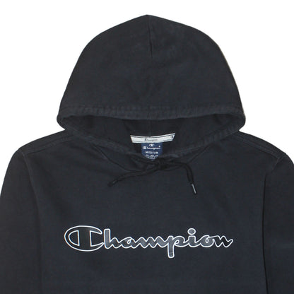 Mens UK Size M Champion Black Pullover Hoodie