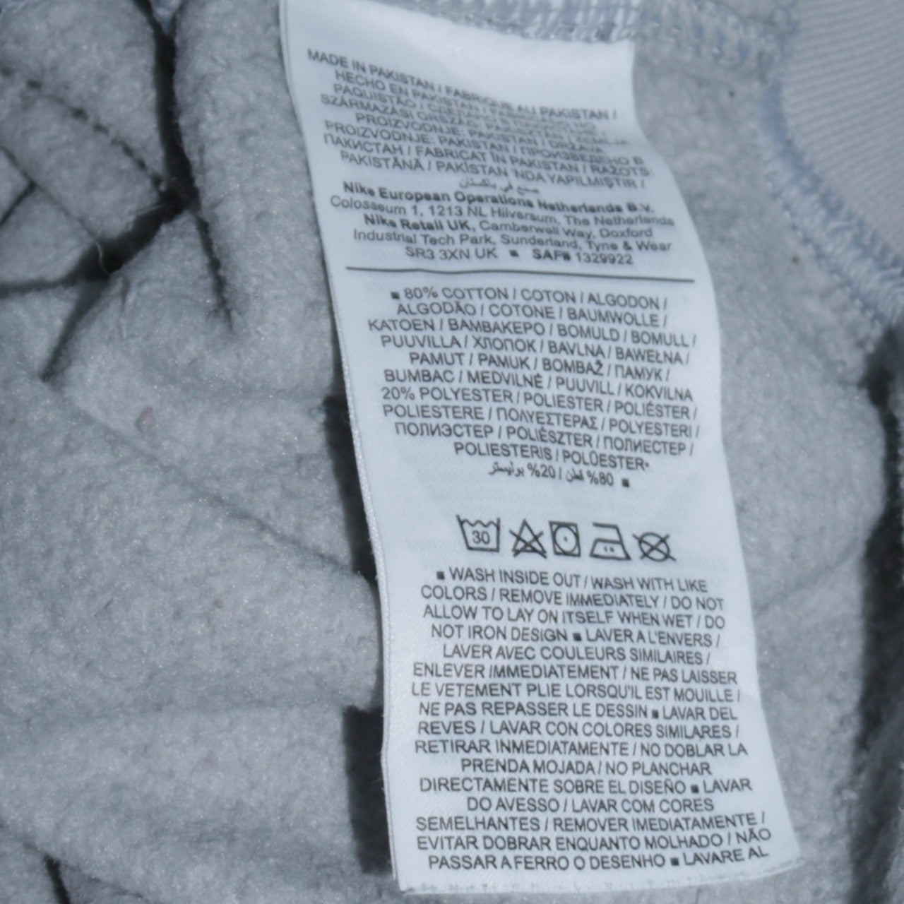 Womens UK Size XS Nike Grey Pullover Sweatshirt