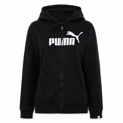 Womens UK Size XS PUMA Black Full Zip Hoodie