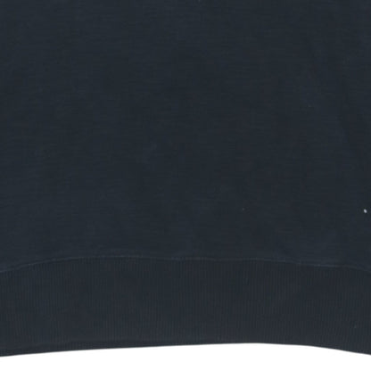 Tommy Hilfiger Men's Blue Collared 1/4 Zip Cotton Jumper XS