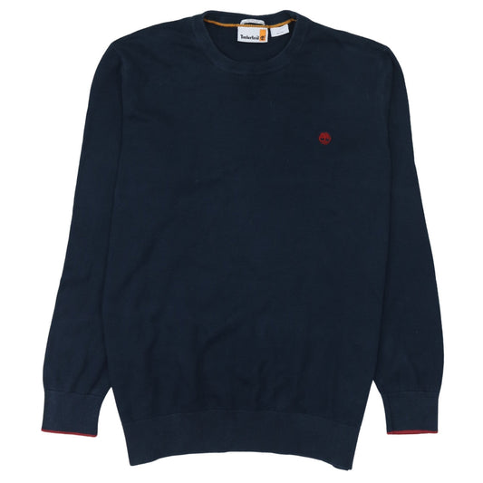 Timberland Men’s Blue Cotton Crew Neck Pullover Jumper XL