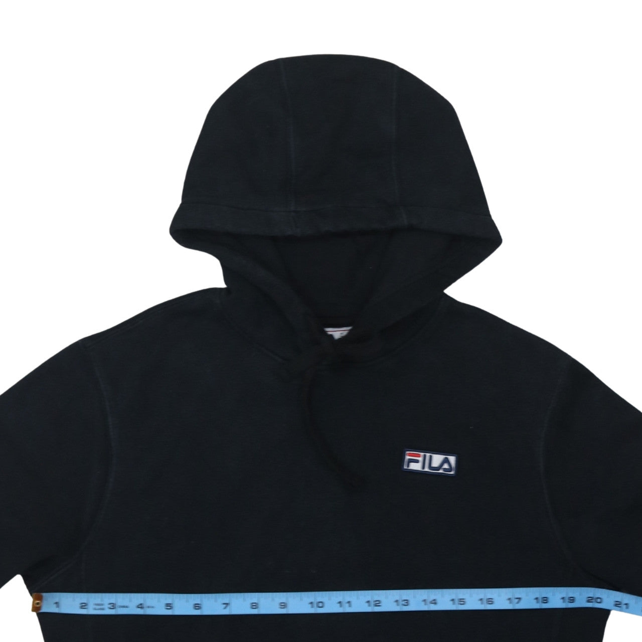 Mens UK Size S FILA Black Pullover Hoodie