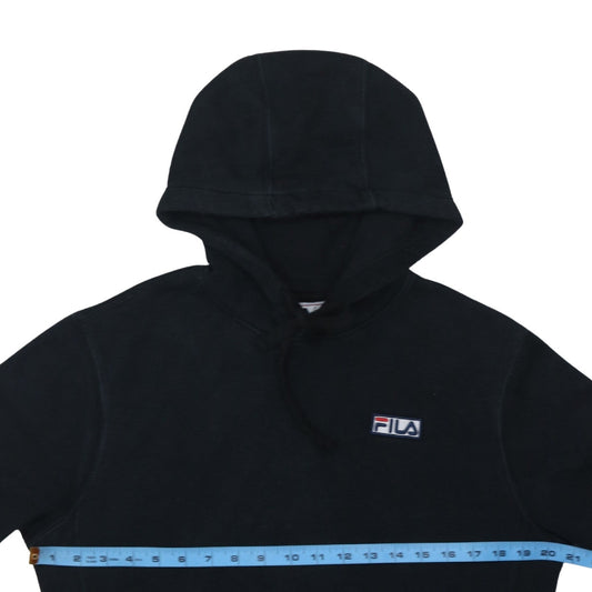 Mens UK Size S FILA Black Pullover Hoodie