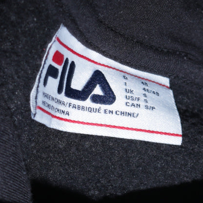 Mens UK Size S FILA Black Pullover Hoodie