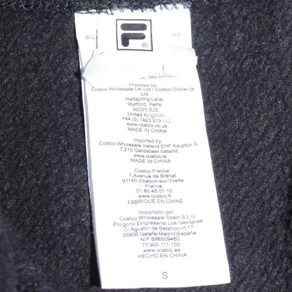 Mens UK Size S FILA Black Pullover Hoodie