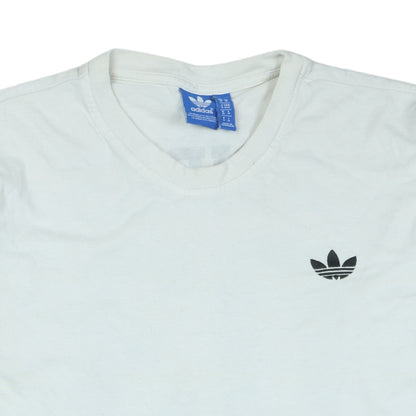 Adidas Men's Grey White Colourblock Long Sleeve V-Neck Shirt M