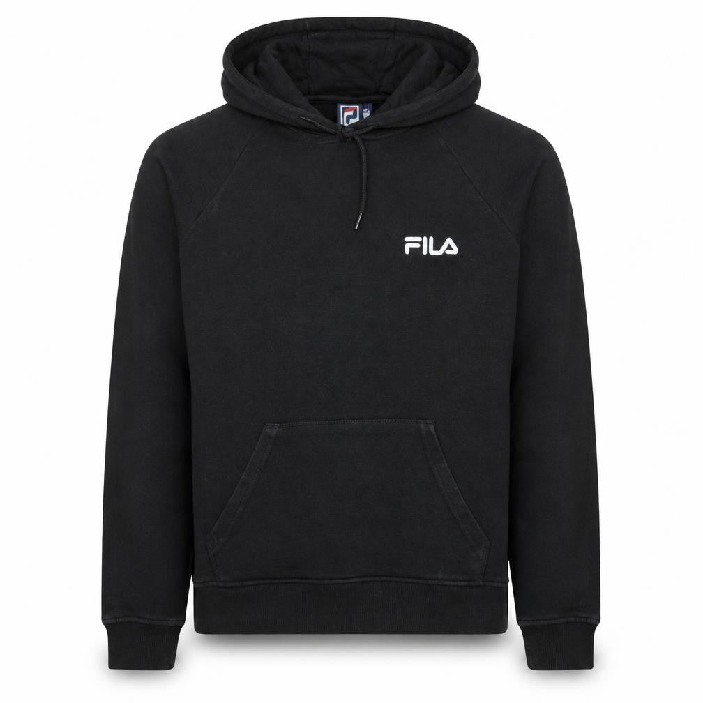 Mens UK Size XL FILA Black Pullover Hoodie
