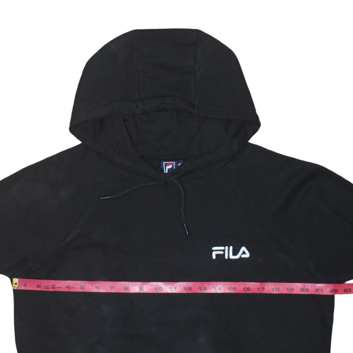 Mens UK Size XL FILA Black Pullover Hoodie