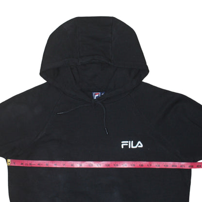 Mens UK Size XL FILA Black Pullover Hoodie