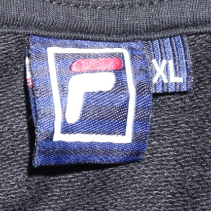 Mens UK Size XL FILA Black Pullover Hoodie