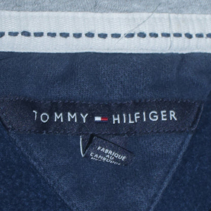 Mens UK Size L Tommy Hilfiger Blue Full Zip Hoodie
