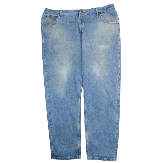 Mens UK Size 42 Wrangler Relaxed Fit Jeans Blue Trousers
