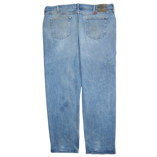 Mens UK Size 42 Wrangler Relaxed Fit Jeans Blue Trousers