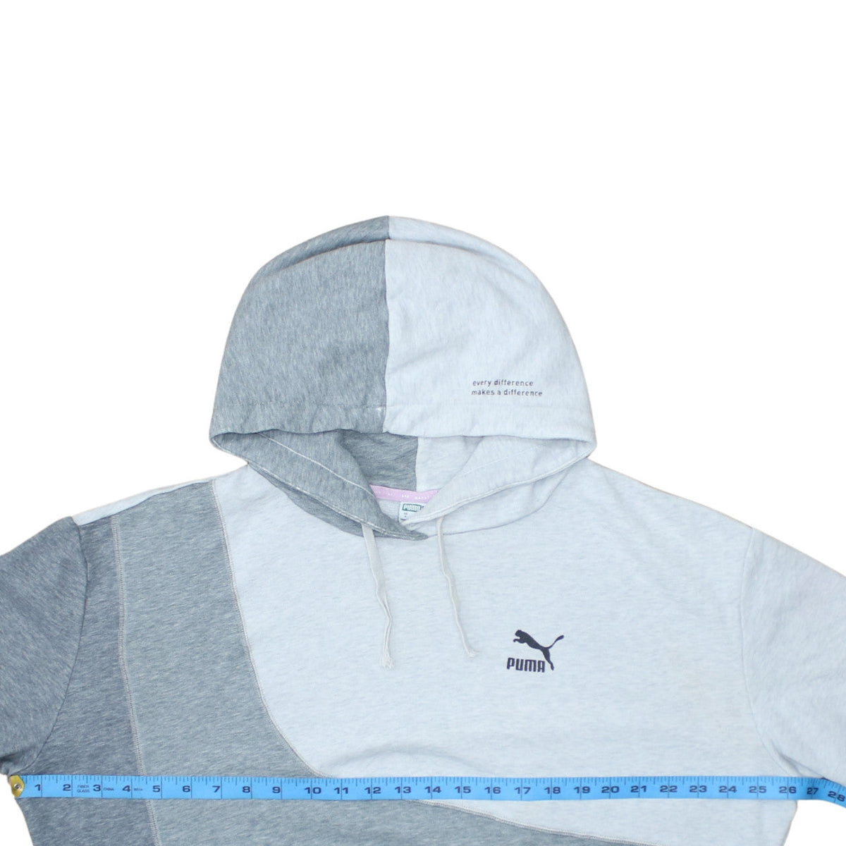 Womens UK Size S PUMA Grey Pullover Hoodie