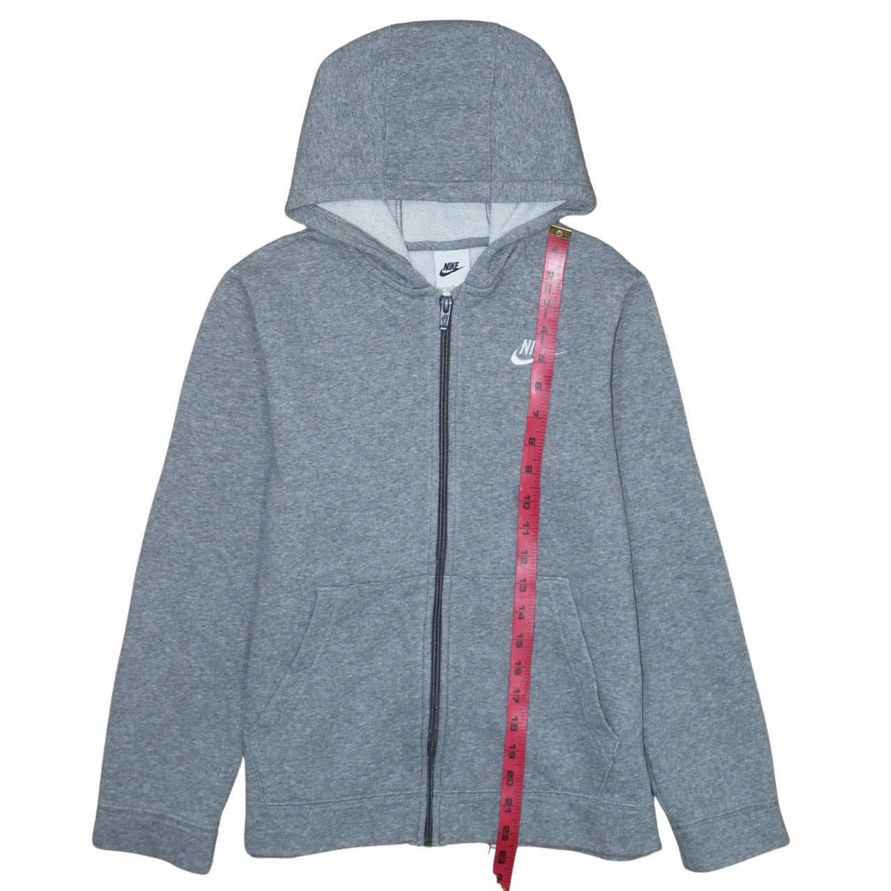 Boys UK Size L Nike Grey Full Zip Hoodie