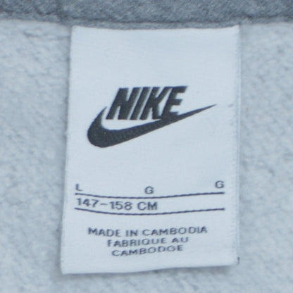 Boys UK Size L Nike Grey Full Zip Hoodie
