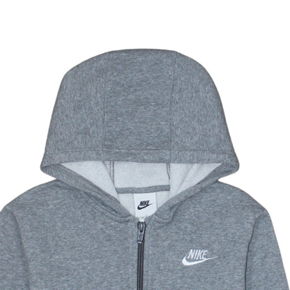 Boys UK Size L Nike Grey Full Zip Hoodie