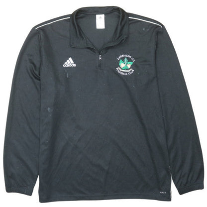 Mens UK Size 2XL adidas Black 1/2 Zip Sweatshirt