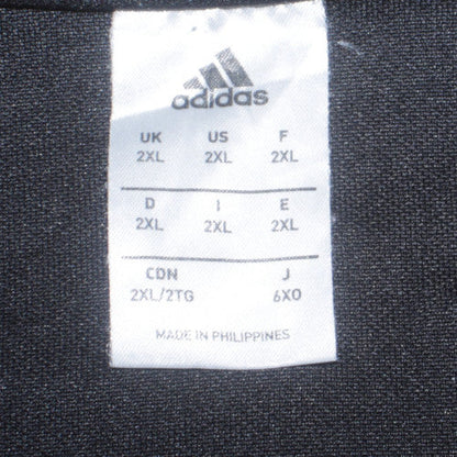 Mens UK Size 2XL adidas Black 1/2 Zip Sweatshirt