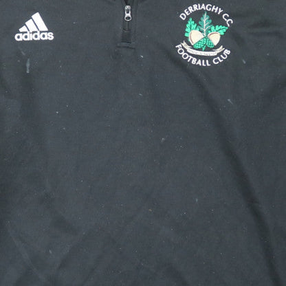 Mens UK Size 2XL adidas Black 1/2 Zip Sweatshirt