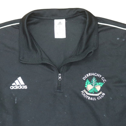 Mens UK Size 2XL adidas Black 1/2 Zip Sweatshirt
