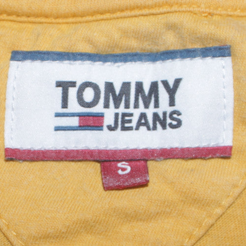 Mens UK Size S Tommy Jeans Yellow  T-Shirt