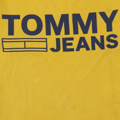 Mens UK Size S Tommy Jeans Yellow  T-Shirt
