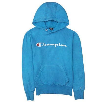 Mens UK Size S Champion Blue Pullover Hoodie