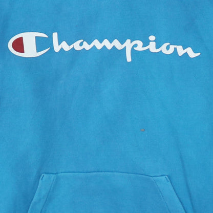 Mens UK Size S Champion Blue Pullover Hoodie