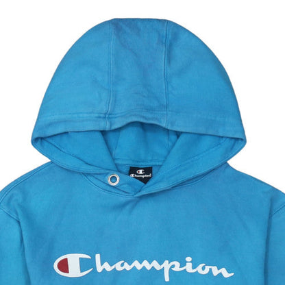 Mens UK Size S Champion Blue Pullover Hoodie