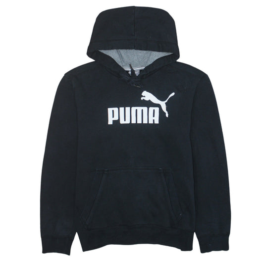 Mens UK Size S PUMA Black Pullover Hoodie