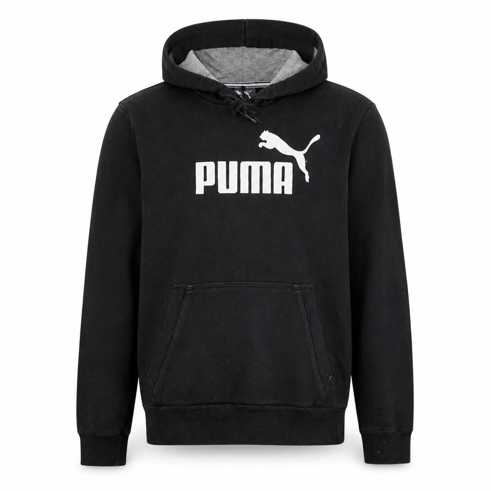 Mens UK Size S PUMA Black Pullover Hoodie