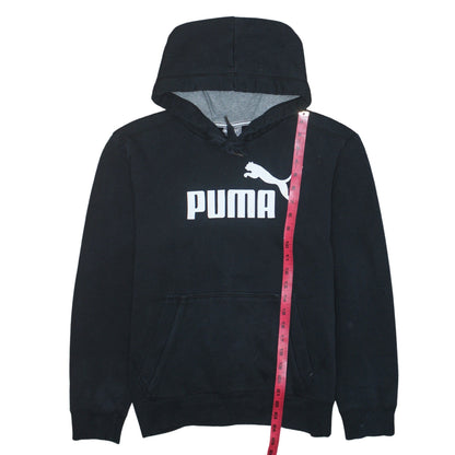 Mens UK Size S PUMA Black Pullover Hoodie