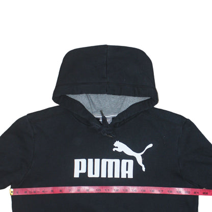 Mens UK Size S PUMA Black Pullover Hoodie