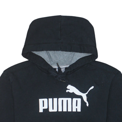 Mens UK Size S PUMA Black Pullover Hoodie