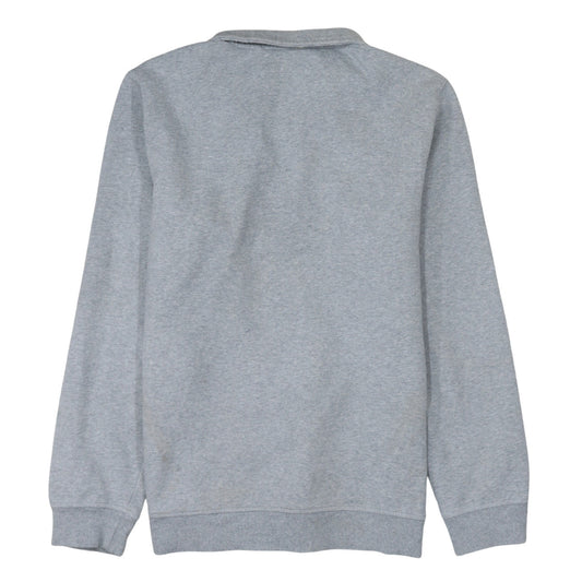 Mens UK Size L Dickies Grey 1/4 Zip Sweatshirt