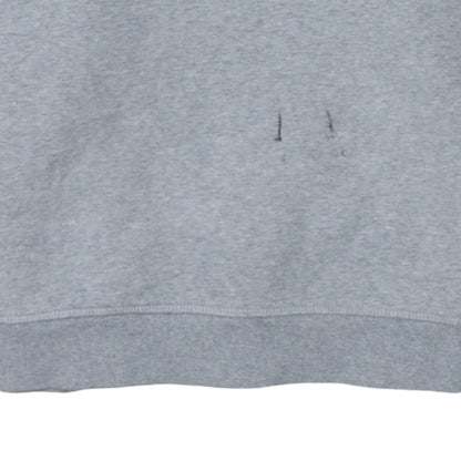 Mens UK Size L Dickies Grey 1/4 Zip Sweatshirt