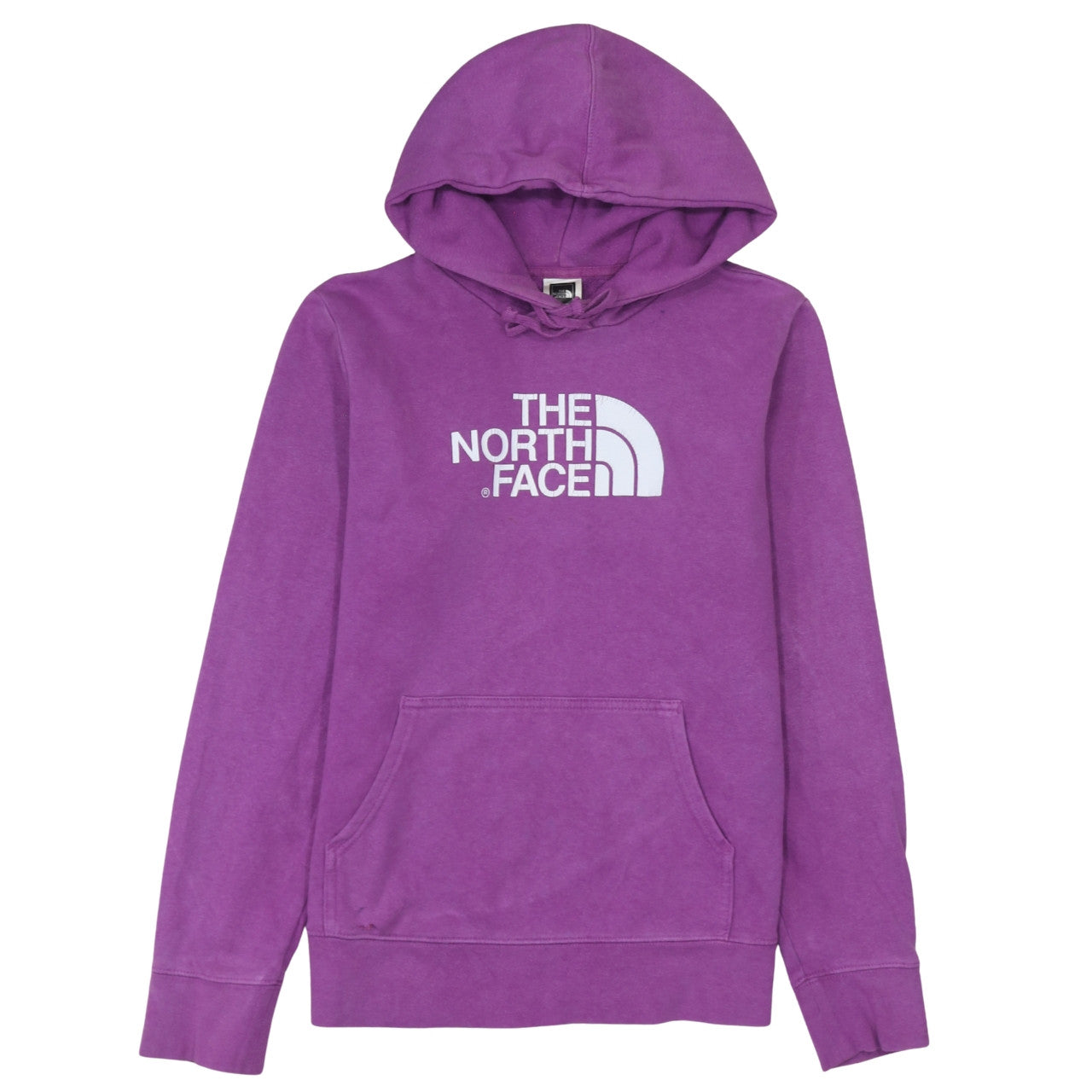 Womens UK Size M The North Face Purple Pullover Hoodie