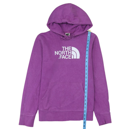 Womens UK Size M The North Face Purple Pullover Hoodie