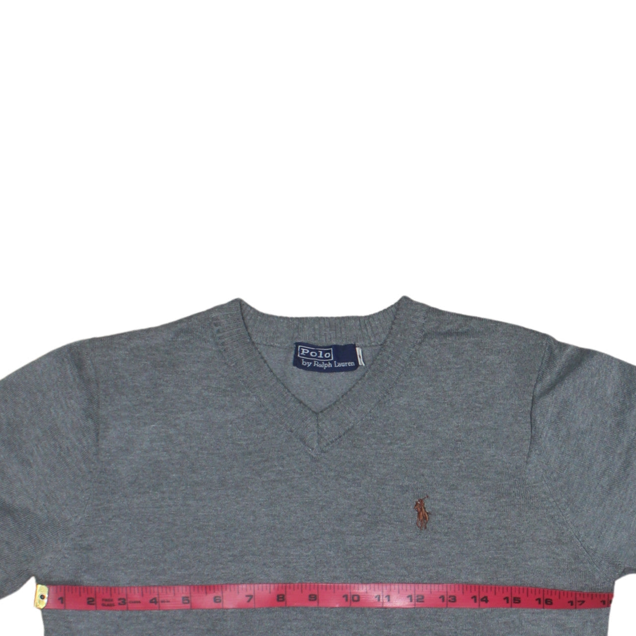 Mens UK Size S Polo Ralph Lauren Grey Pullover Sweatshirt