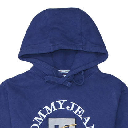Mens UK Size S Tommy Jeans Blue Pullover Hoodie