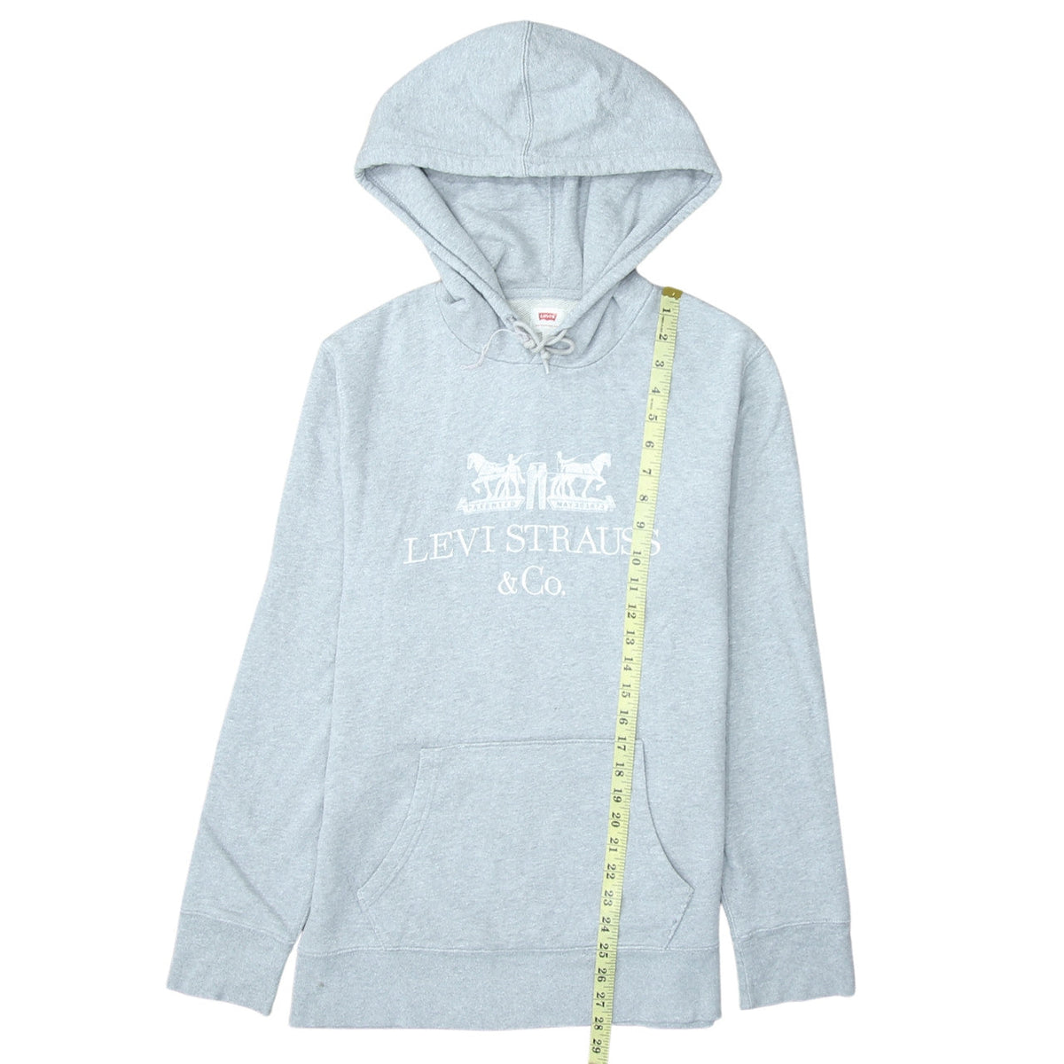 Mens UK Size S Levi's Grey Pullover Hoodie