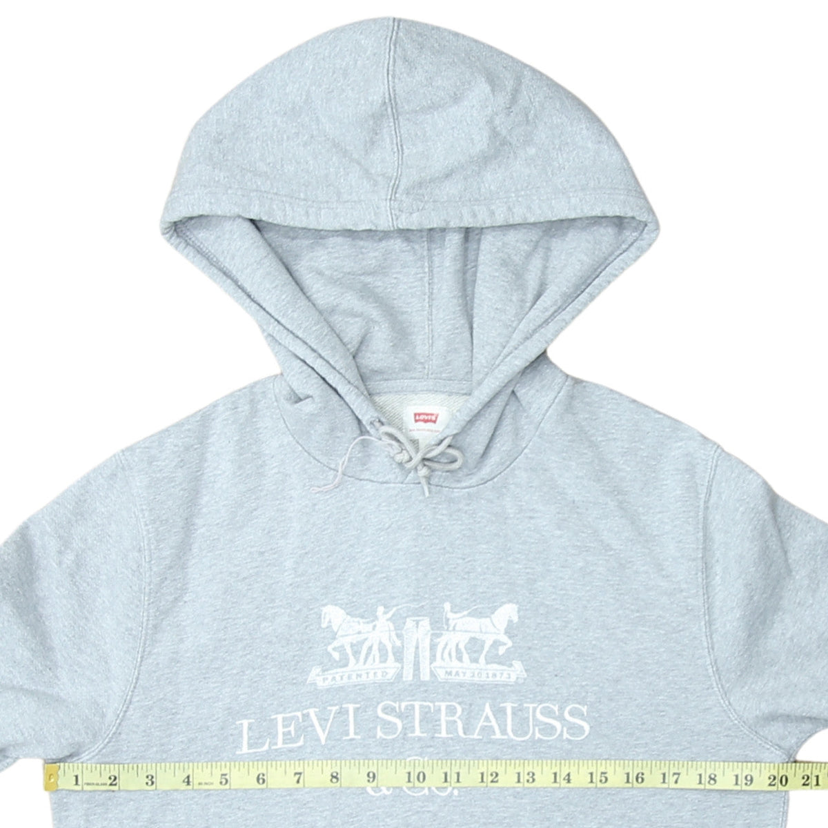 Mens UK Size S Levi's Grey Pullover Hoodie