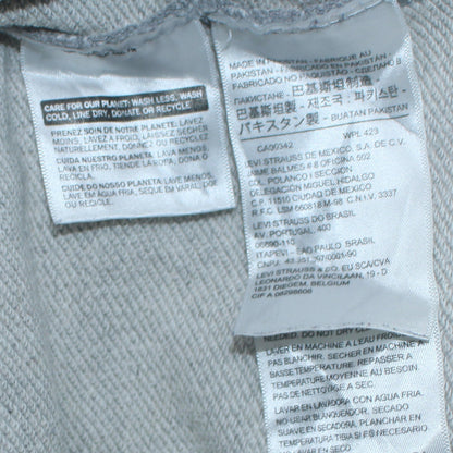 Mens UK Size S Levi's Grey Pullover Hoodie