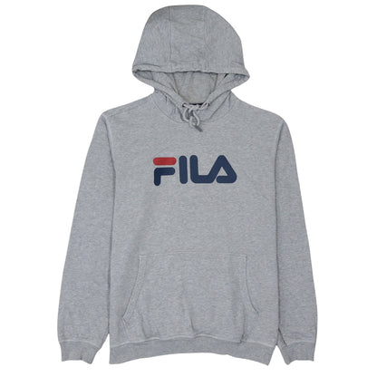 Mens UK Size M FILA Grey Pullover Hoodie