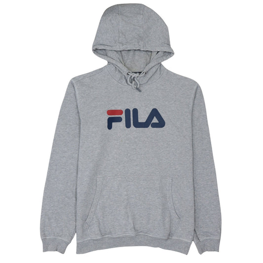 Mens UK Size M FILA Grey Pullover Hoodie