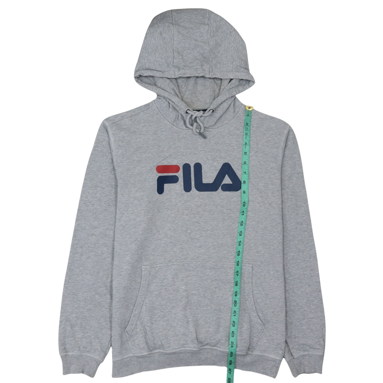 Mens UK Size M FILA Grey Pullover Hoodie