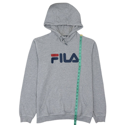 Mens UK Size M FILA Grey Pullover Hoodie