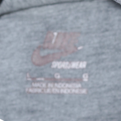 Mens UK Size L Nike Grey Pullover Hoodie