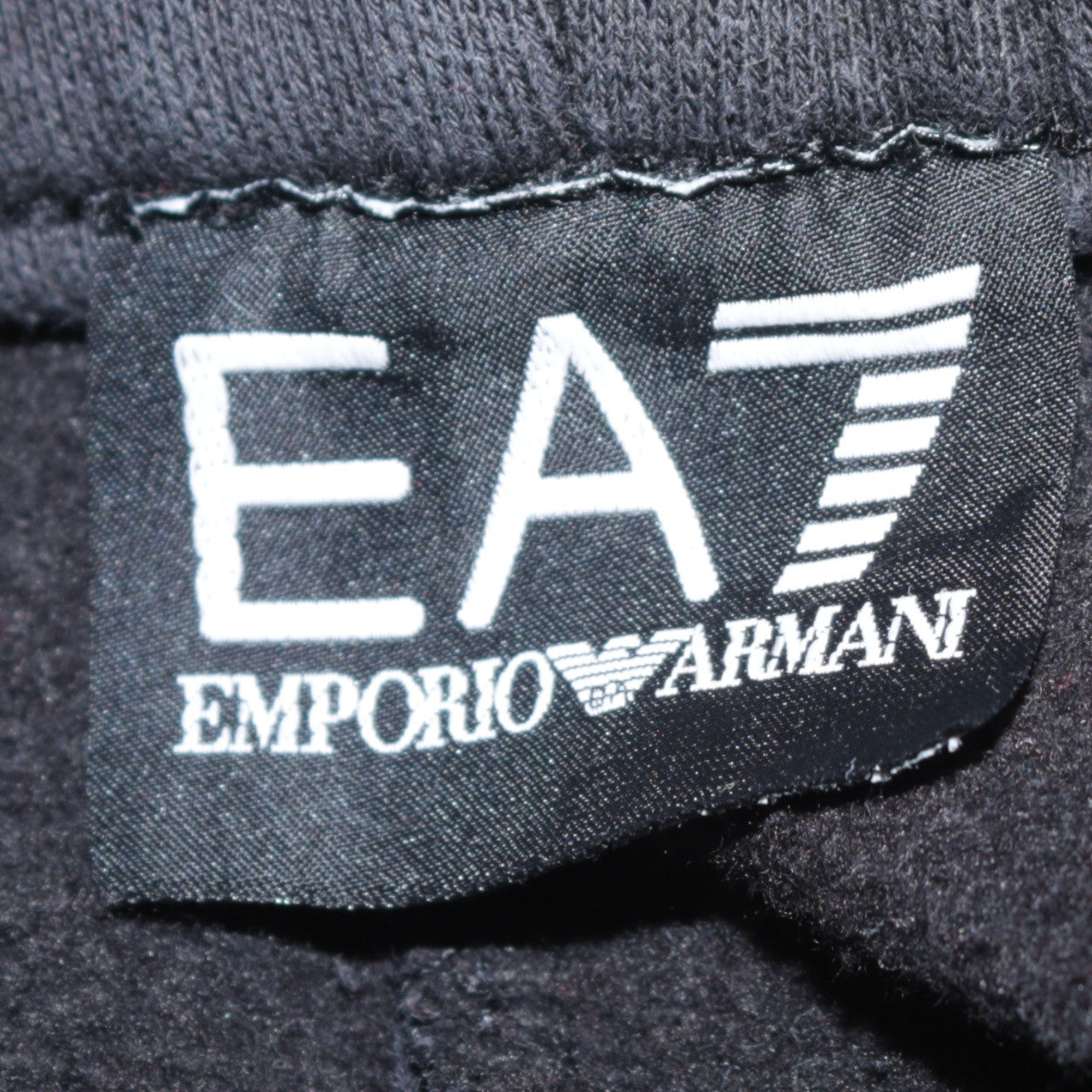 Mens UK Size M Emporio Armani Regular Fit Jogger Black Trousers